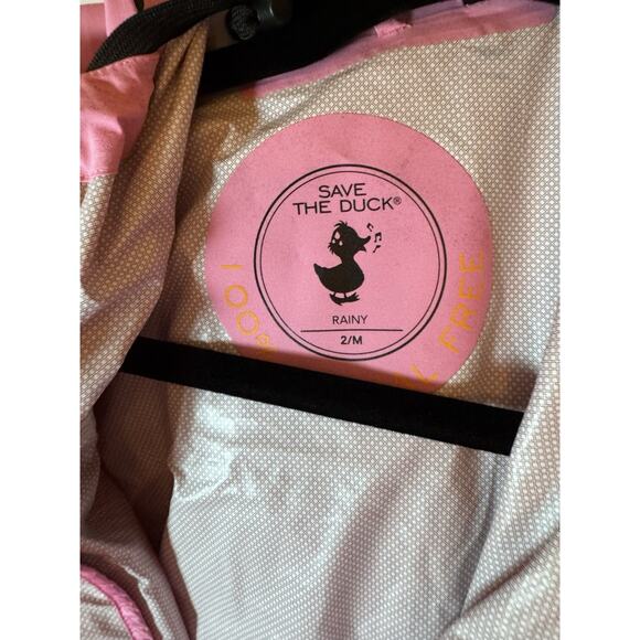 Save The Duck Women's Karin Rain Jacket Pink Women Medium NEW - Picture 6 of 15